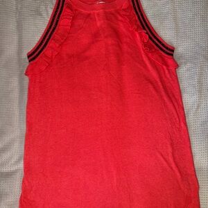 Juicy Couture Red Ruffle Tank Top